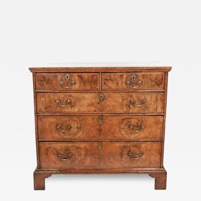 Georgian Walnut Chest of Drawers English Circa 1720