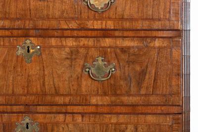 Georgian Walnut Chest on Chest English circa 1720