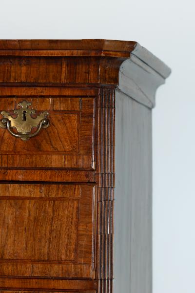 Georgian Walnut Chest on Chest English circa 1720