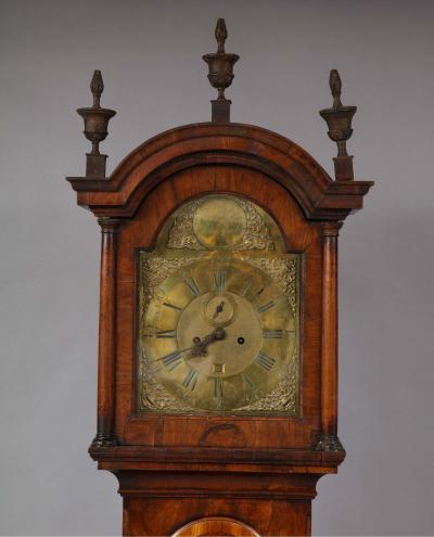Georgian Walnut Tall Case Clock by Thomas Smith of Norwich