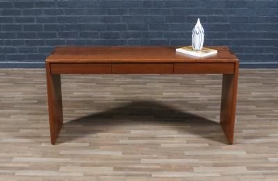 Gerald McCabe Gerald McCabe Shedua Wood Console Table for Orange Crate Modern