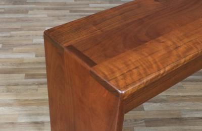 Gerald McCabe Gerald McCabe Shedua Wood Console Table for Orange Crate Modern