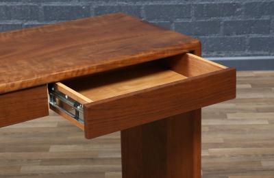 Gerald McCabe Gerald McCabe Shedua Wood Console Table for Orange Crate Modern