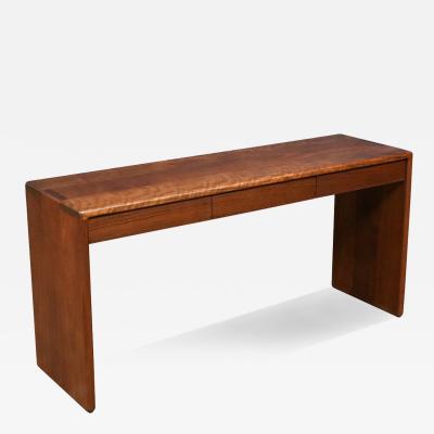 Gerald McCabe Gerald McCabe Shedua Wood Console Table for Orange Crate Modern