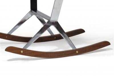 Gerald McCabe Gerald McCabe for Brown Saltman Steel and Walnut Rocking Chair