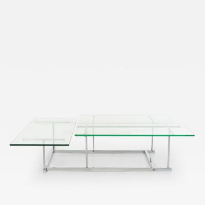 Gerald McCabe Gerald McCabe for Orange Crate Custom 3 level Steel and Glass Low Table