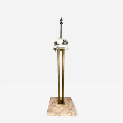 Gerald Thurston 1950s Elegant Brass Table Lamp Marble Base Gerald Thurston Lightolier
