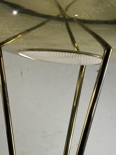 Gerald Thurston EXCEPTIONAL MID CENTURY BRASS TRIPOD TORCHIERE FLOOR LAMPS BY GERALD THURSTON
