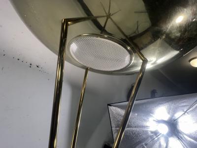 Gerald Thurston EXCEPTIONAL MID CENTURY BRASS TRIPOD TORCHIERE FLOOR LAMPS BY GERALD THURSTON