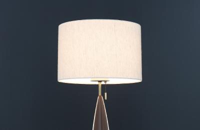 Gerald Thurston Gerald Thurston Fin Porcelain Table Lamp by Lightolier