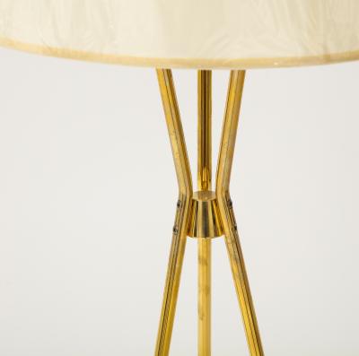Gerald Thurston Gerald Thurston Lightolier Brass Tripod Floorlamp