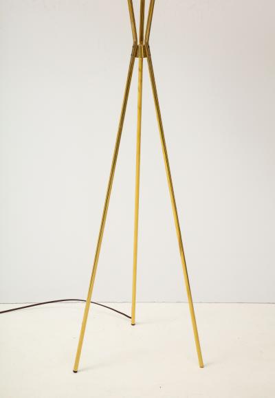 Gerald Thurston Gerald Thurston Lightolier Brass Tripod Floorlamp