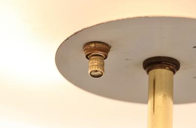 Gerald Thurston Gerald Thurston Sculpted Tripod Brass Walnut Table Lamp for Lightolier