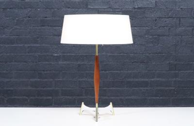 Gerald Thurston Gerald Thurston Sculpted Tripod Table Lamp for Lightolier
