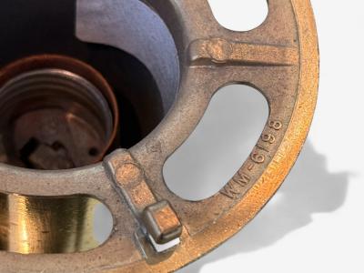 Gerald Thurston Gerald Thurston Teak Brass Plastic Table Lamp USA 1960s