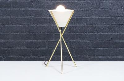 Gerald Thurston Gerald Thurston Tripod Brass Table Lamp for Lightolier