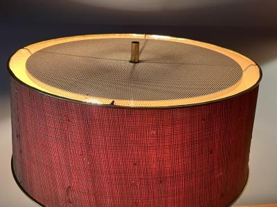 Gerald Thurston MID CENTURY BRASS AND WOOD LAMP BY GERALD THURSTON