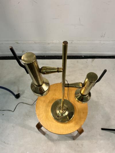 Gerald Thurston MID CENTURY MODERN TWIN CYLINDER FIXTURE LAMP BY GERALD THURSTON