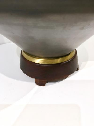 Gerald Thurston PAIR OF GUNMETAL GLAZED GERALD THURSTON LAMPS