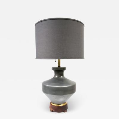 Gerald Thurston PAIR OF GUNMETAL GLAZED GERALD THURSTON LAMPS