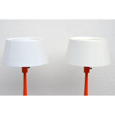 Gerald Thurston Pair of Pristine Condition Vintage Table Lamps by Gerald Thurston for Lightolier