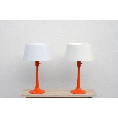Gerald Thurston Pair of Pristine Condition Vintage Table Lamps by Gerald Thurston for Lightolier