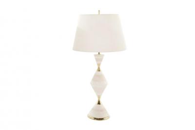Gerald Thurston Porcelain Hourglass Table Lamps by Gerald Thurston 1950s