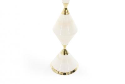 Gerald Thurston Porcelain Hourglass Table Lamps by Gerald Thurston 1950s
