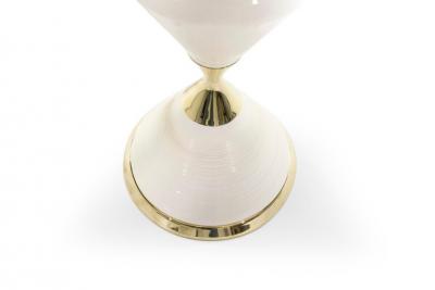Gerald Thurston Porcelain Hourglass Table Lamps by Gerald Thurston 1950s