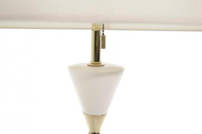 Gerald Thurston Porcelain Hourglass Table Lamps by Gerald Thurston 1950s