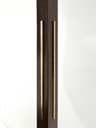 Gerald Thurston RARE WALNUT AND BRASS INLAY FLOOR LAMP