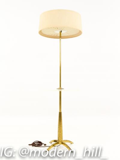 Gerald Thurston for Lightolier Mid Century Brass and Lucite Rocket Floor Lamp