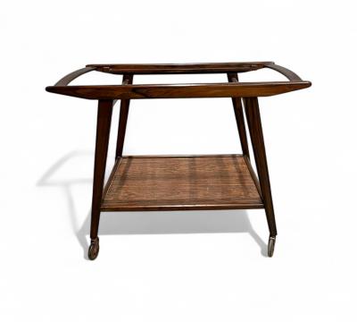 Geraldo de Barros Bar Cart in Hardwood Formica Geraldo de Barros for Unilabor 1960s Lot 499