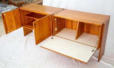 Geraldo de Barros Brazilian Mid Century Credenza in Hardwood by Geraldo de Barros c 1970s
