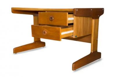 Geraldo de Barros Brazilian Modern Desk in Cerejera Hardwood Geraldo de Barros 1970s Brazil