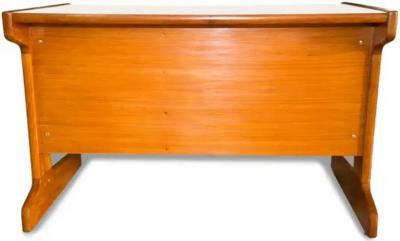 Geraldo de Barros Brazilian Modern Desk in Cerejera Hardwood Geraldo de Barros 1970s Brazil