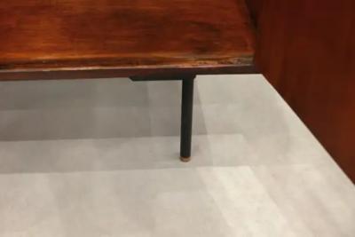 Geraldo de Barros Brazilian Modern Sideboard in Hardwood and Metal by Geraldo de Barros Brazil