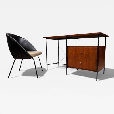 Geraldo de Barros Desk with Armchair Geraldo de Barros for Unilabor 1950s