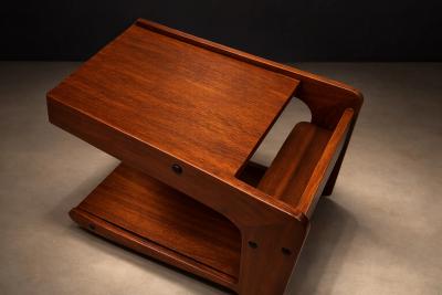 Geraldo de Barros Geraldo de Barros for Hobjeto Bar Cart Side Table in Brazilian Hardwood