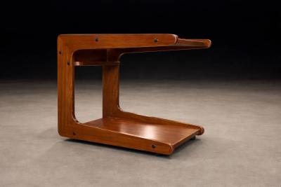 Geraldo de Barros Geraldo de Barros for Hobjeto Bar Cart Side Table in Brazilian Hardwood
