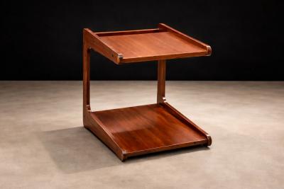 Geraldo de Barros Geraldo de Barros for Hobjeto Bar Cart Side Table in Brazilian Hardwood