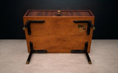 Geraldo de Barros Geraldo de Barros for Unilabor Pair of Rosewood Nightstands Brazil 1950s
