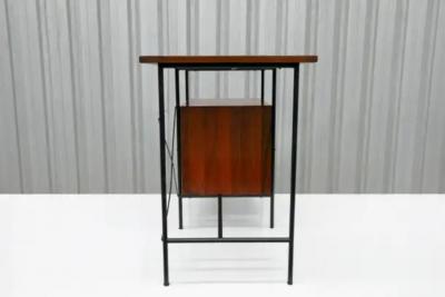 Geraldo de Barros Mid Century Modern Desk with Armchair by Geraldo de Barros for Unilabor Brazil