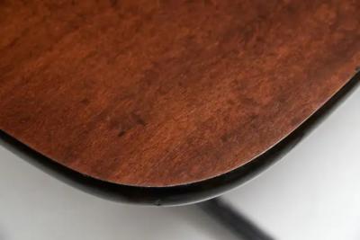 Geraldo de Barros Mid Century Modern Dining Table in Tubular Chrome Wood by Geraldo Barros 1970