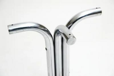 Geraldo de Barros Mid Century Modern Dining Table in Tubular Chrome Wood by Geraldo Barros 1970