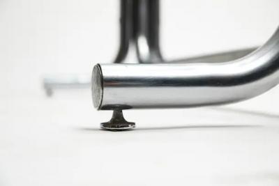 Geraldo de Barros Mid Century Modern Dining Table in Tubular Chrome Wood by Geraldo Barros 1970