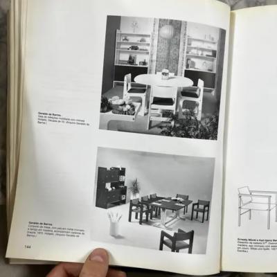 Geraldo de Barros Mid Century Modern Dining Table in Tubular Chrome Wood by Geraldo Barros 1970