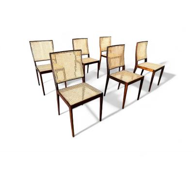 Geraldo de Barros Set of 8 MT 552 in Rosewood Geraldo de Barros 1950s Lot 622 806A