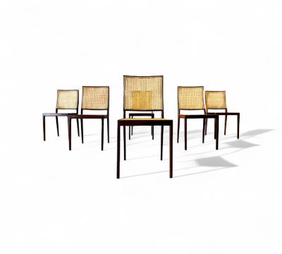 Geraldo de Barros Set of 8 MT 552 in Rosewood Geraldo de Barros 1950s Lot 622 806A
