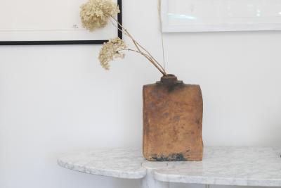 Gerard Brossard Gerard Brossard French Wood Fired Ceramic Vase La Borne 1976